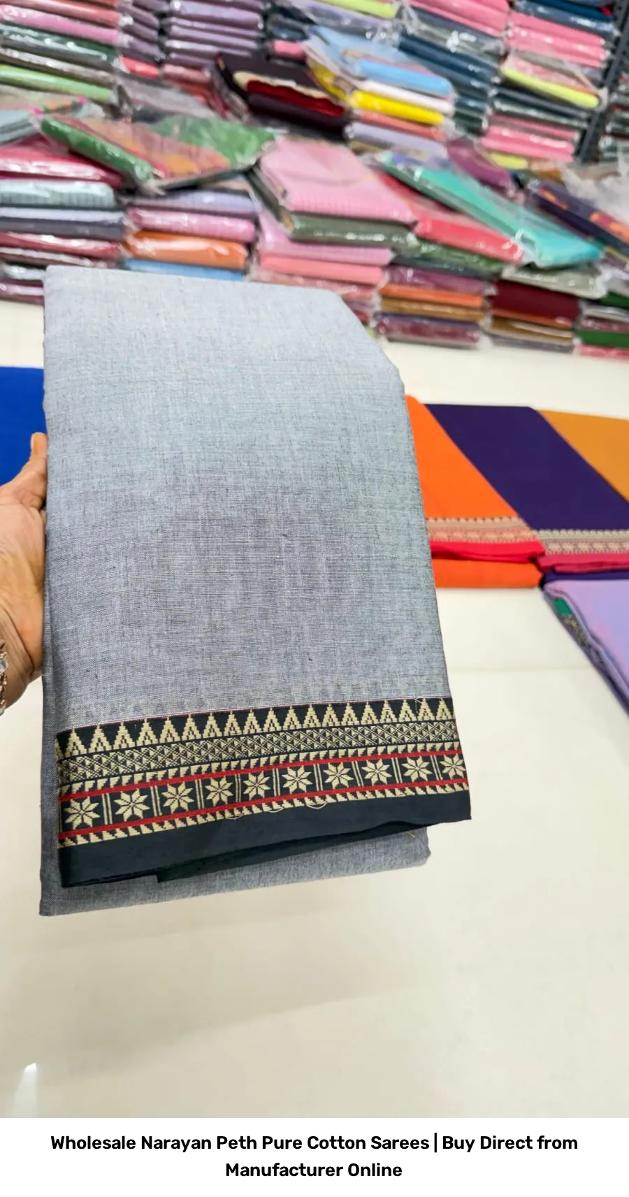 Wholesale Narayan Peth Pure Cotton Sarees | Buy Direct from Manufacturer Online 15
