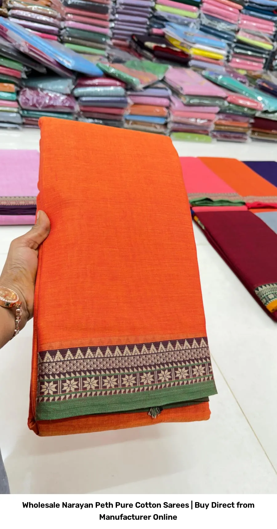 Wholesale Narayan Peth Pure Cotton Sarees | Buy Direct from Manufacturer Online 16