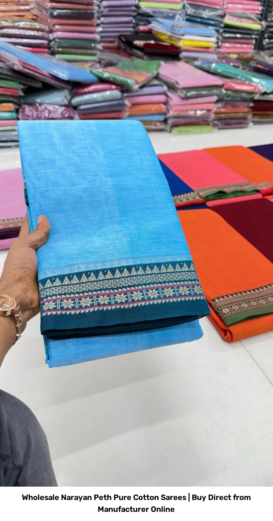 Wholesale Narayan Peth Pure Cotton Sarees | Buy Direct from Manufacturer Online 3