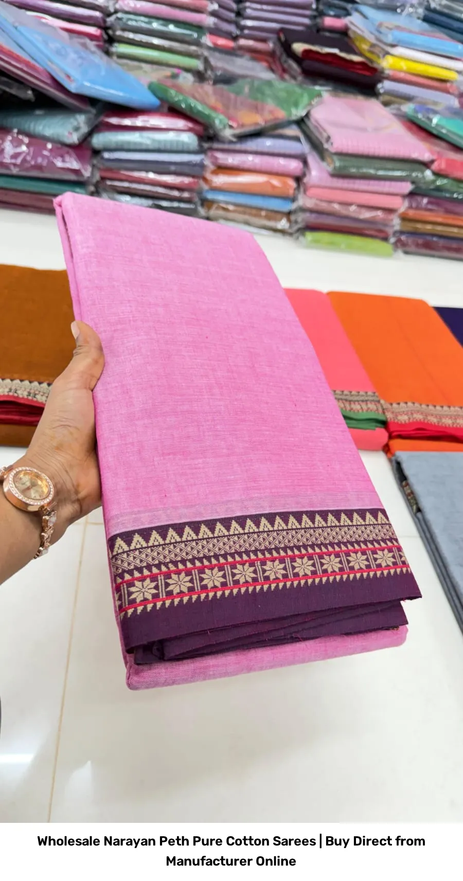 Wholesale Narayan Peth Pure Cotton Sarees | Buy Direct from Manufacturer Online 4