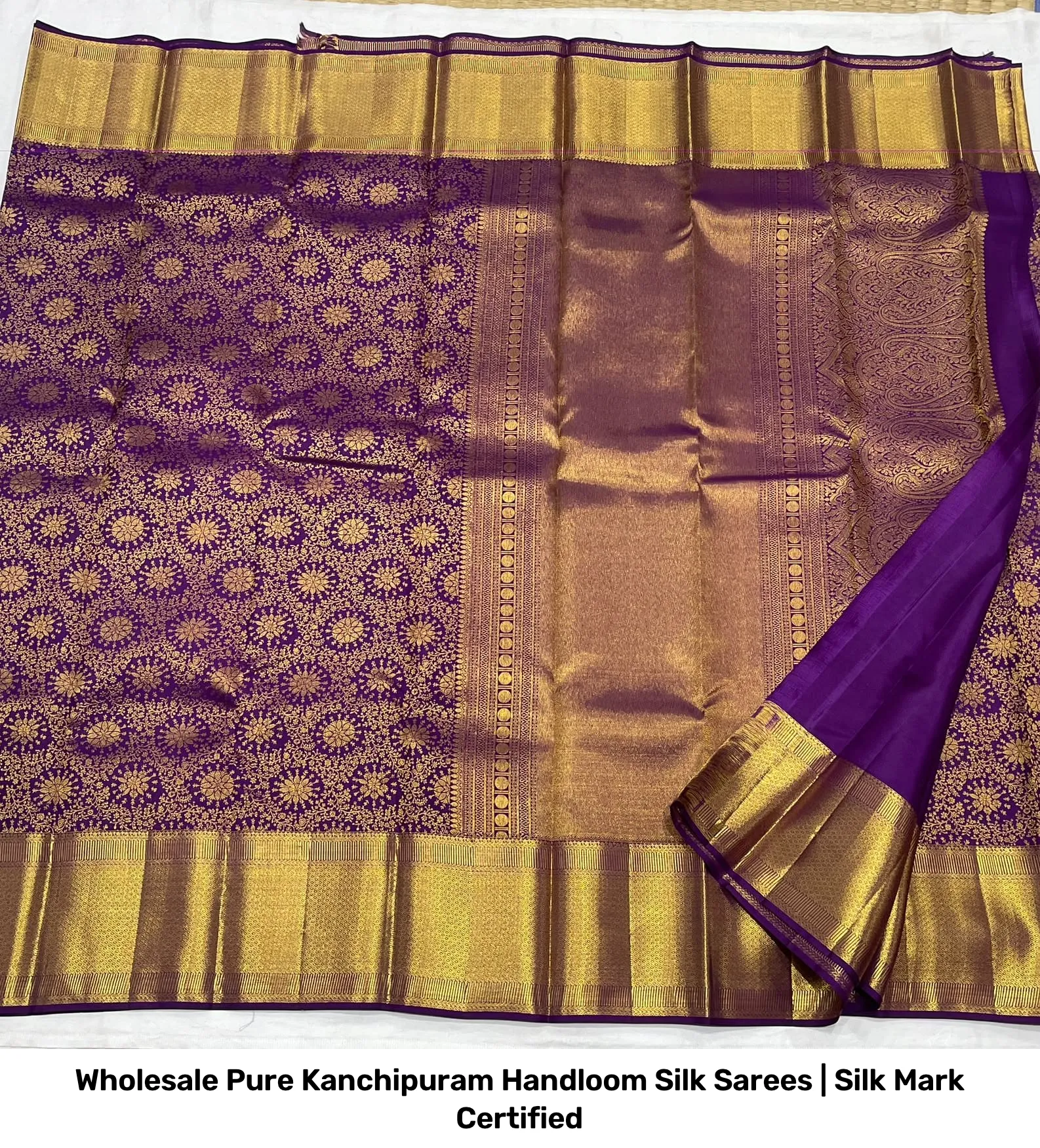 Wholesale Pure Kanchipuram Handloom Silk Sarees | Silk Mark Certified 6