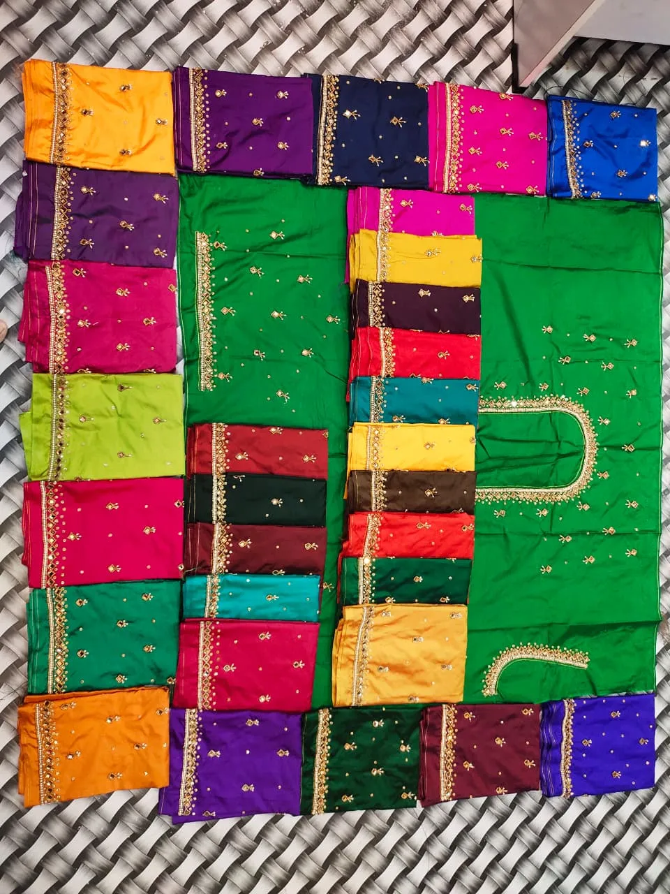 Wholesale Simple Aari Handwork Blouse Piece Catalog (