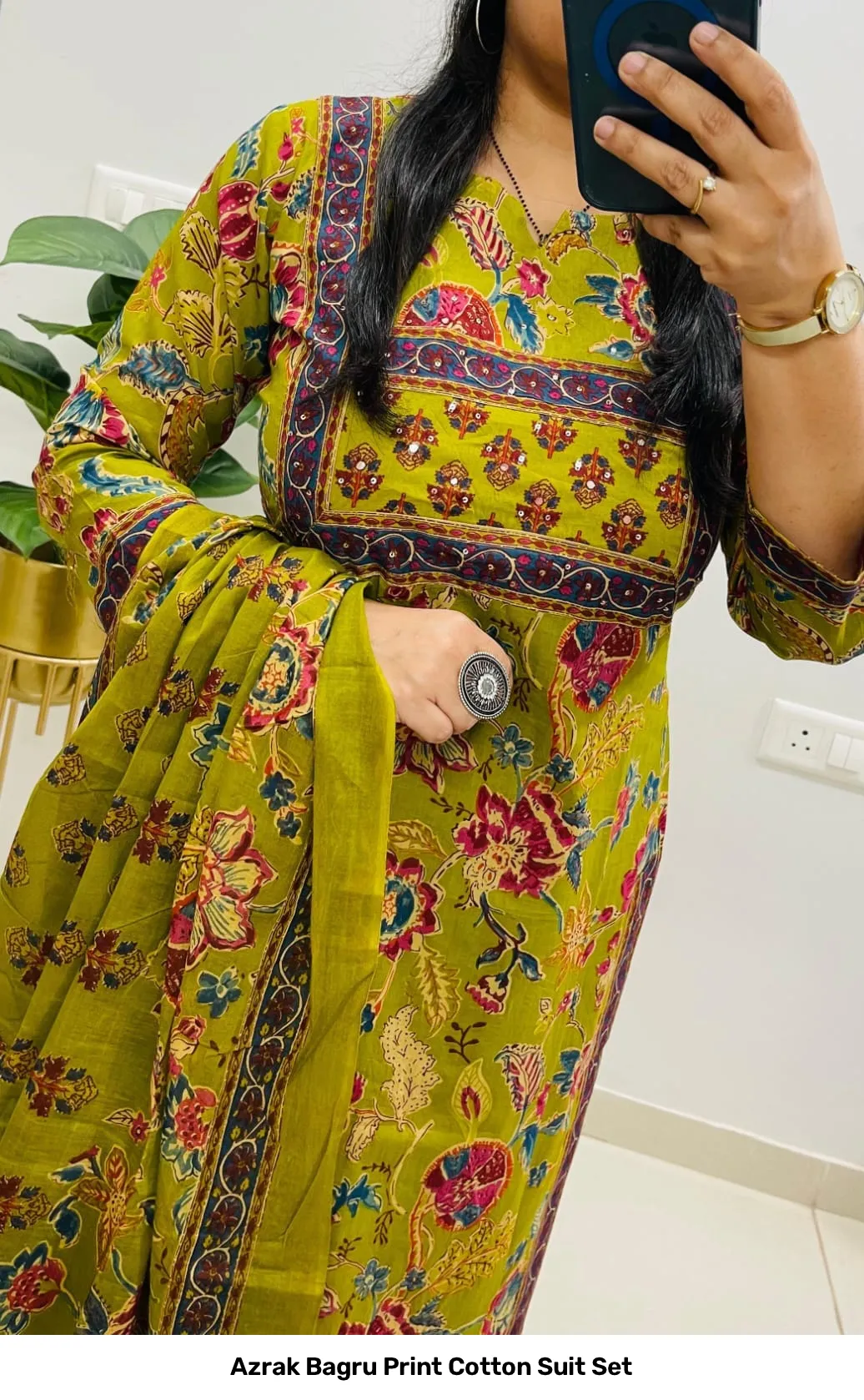 Azrak Bagru Print Cotton Suit Set 10