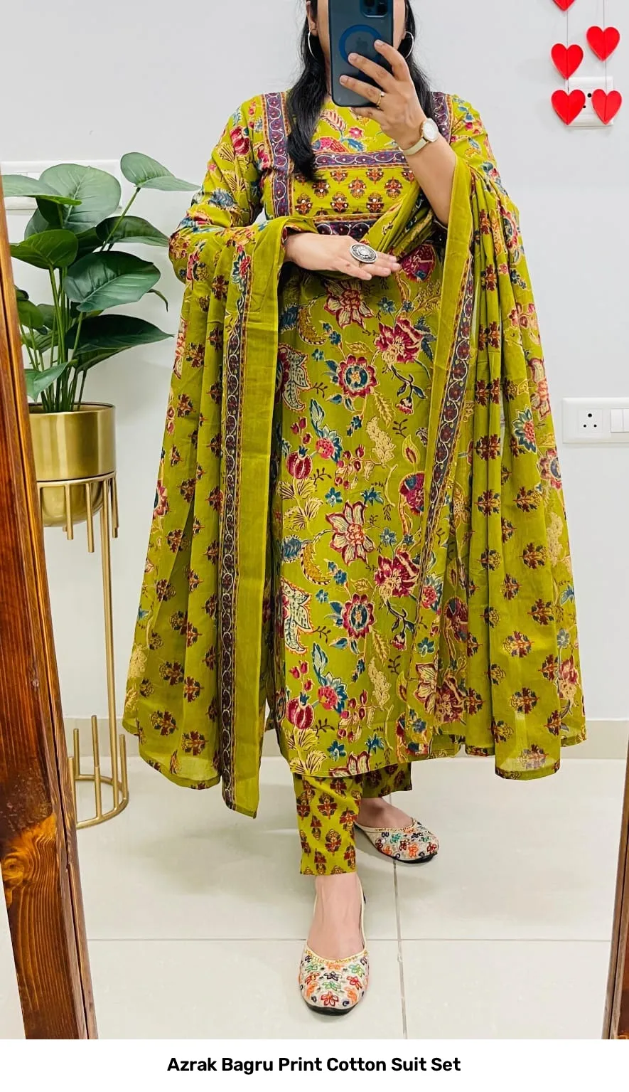 Azrak Bagru Print Cotton Suit Set 12