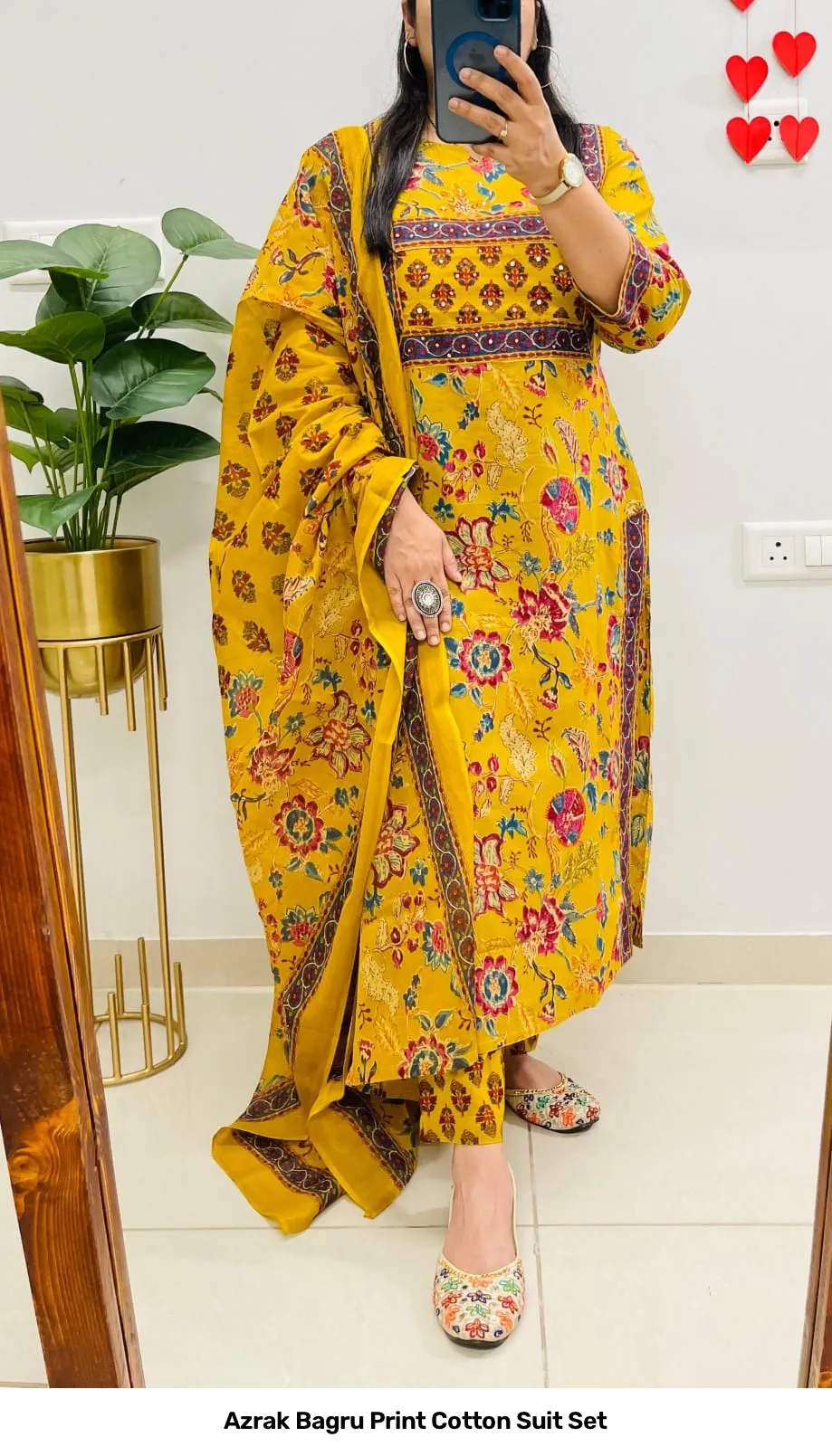 Azrak Bagru Print Cotton Suit Set 14