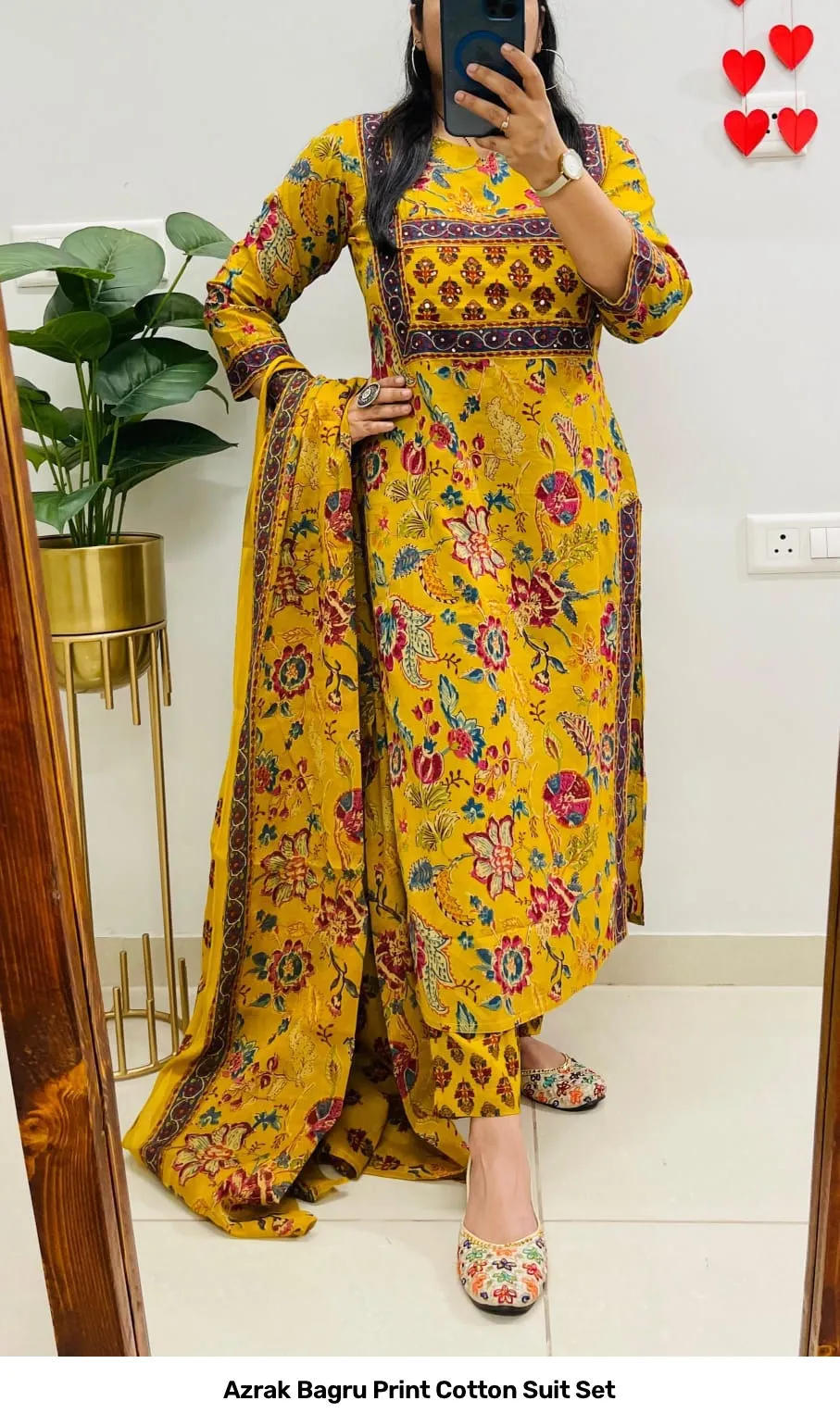 Azrak Bagru Print Cotton Suit Set 2