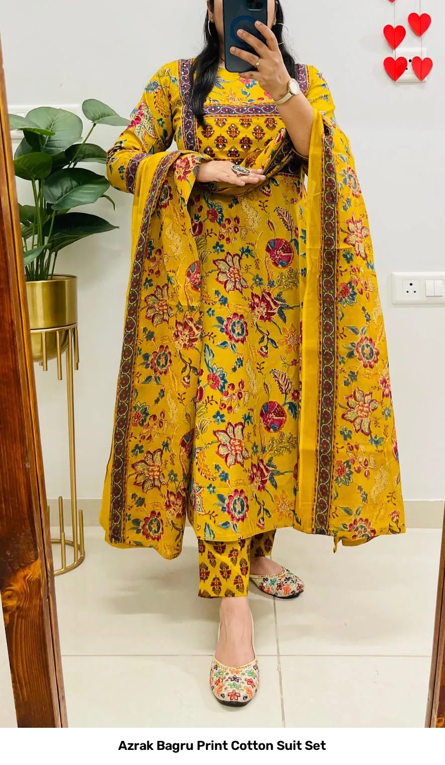 Azrak Bagru Print Cotton Suit Set 5