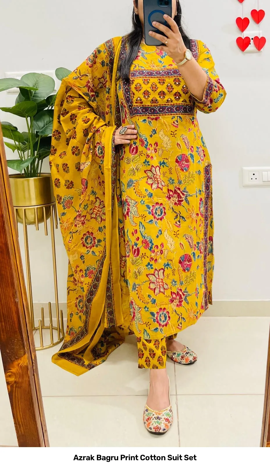 Azrak Bagru Print Cotton Suit Set 6
