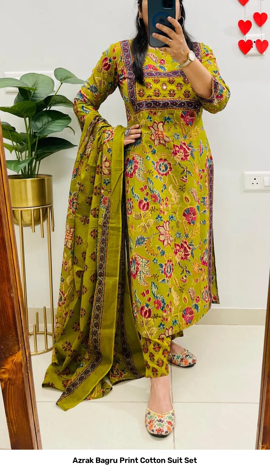Azrak Bagru Print Cotton Suit Set 7