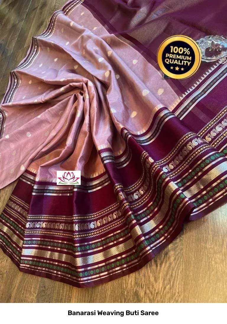 Banarasi Weaving Buti Saree 13