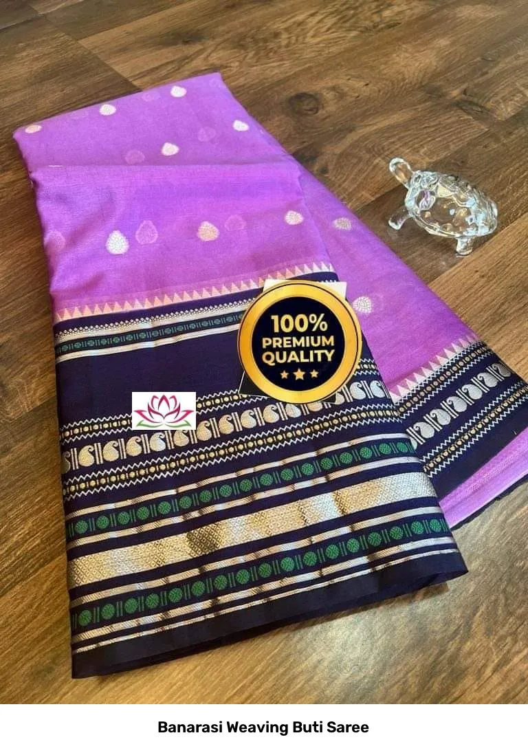 Banarasi Weaving Buti Saree 3