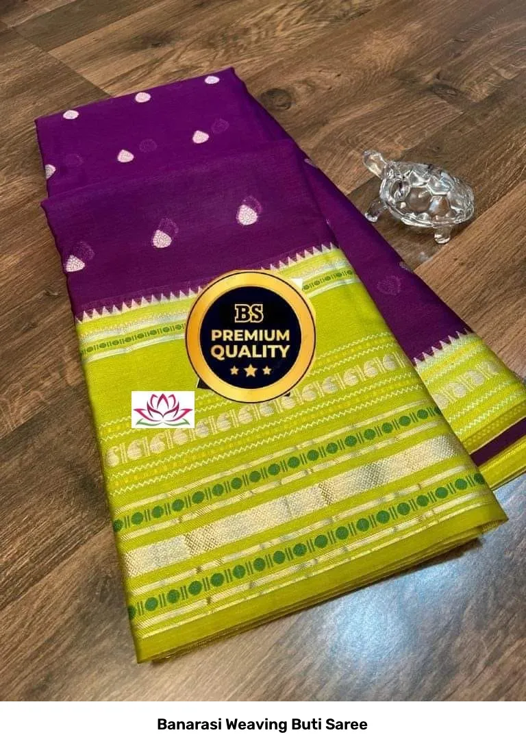 Banarasi Weaving Buti Saree 4