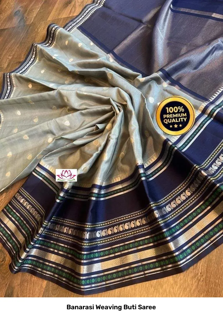 Banarasi Weaving Buti Saree 6