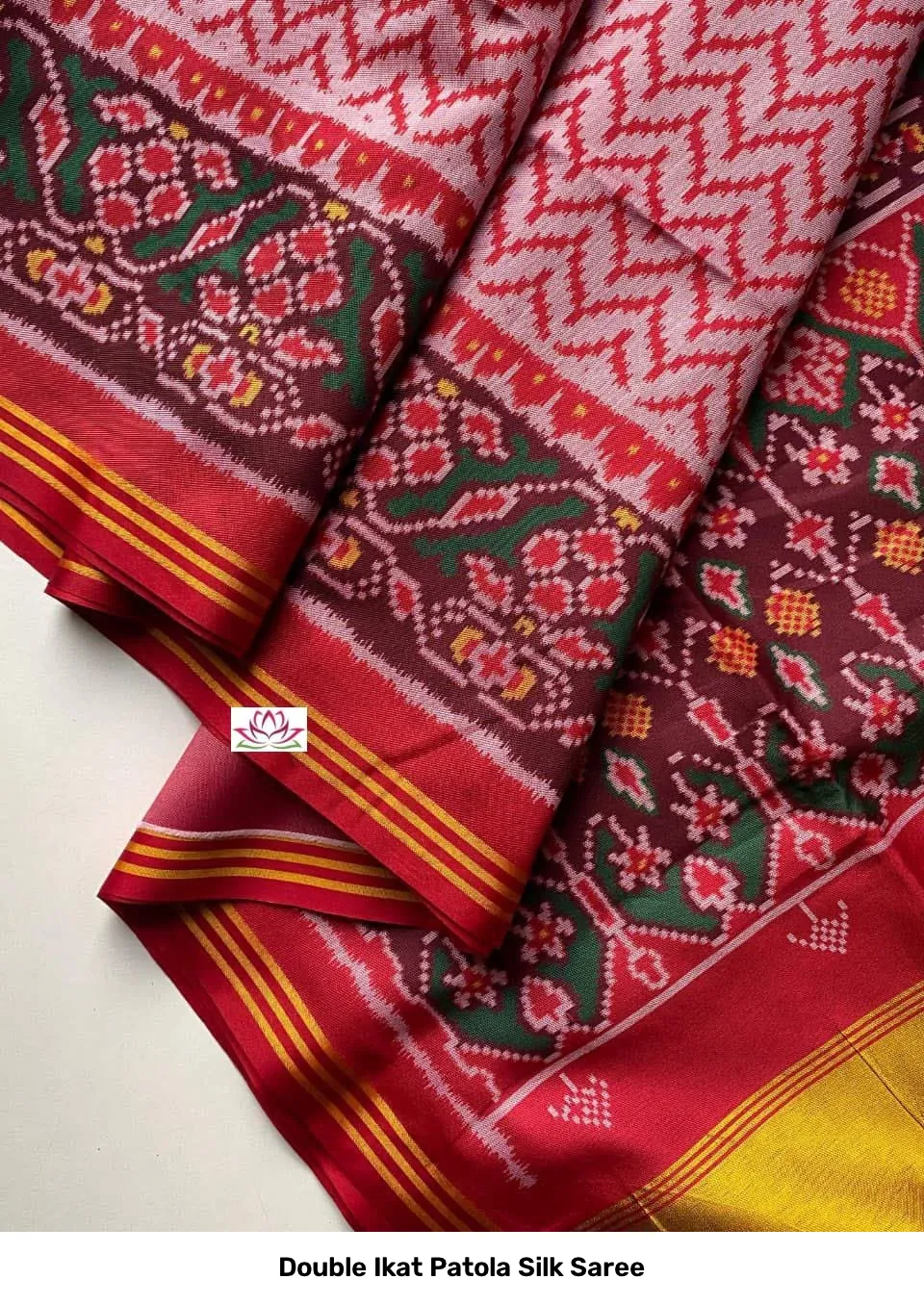 Double Ikat Patola Silk Saree 11
