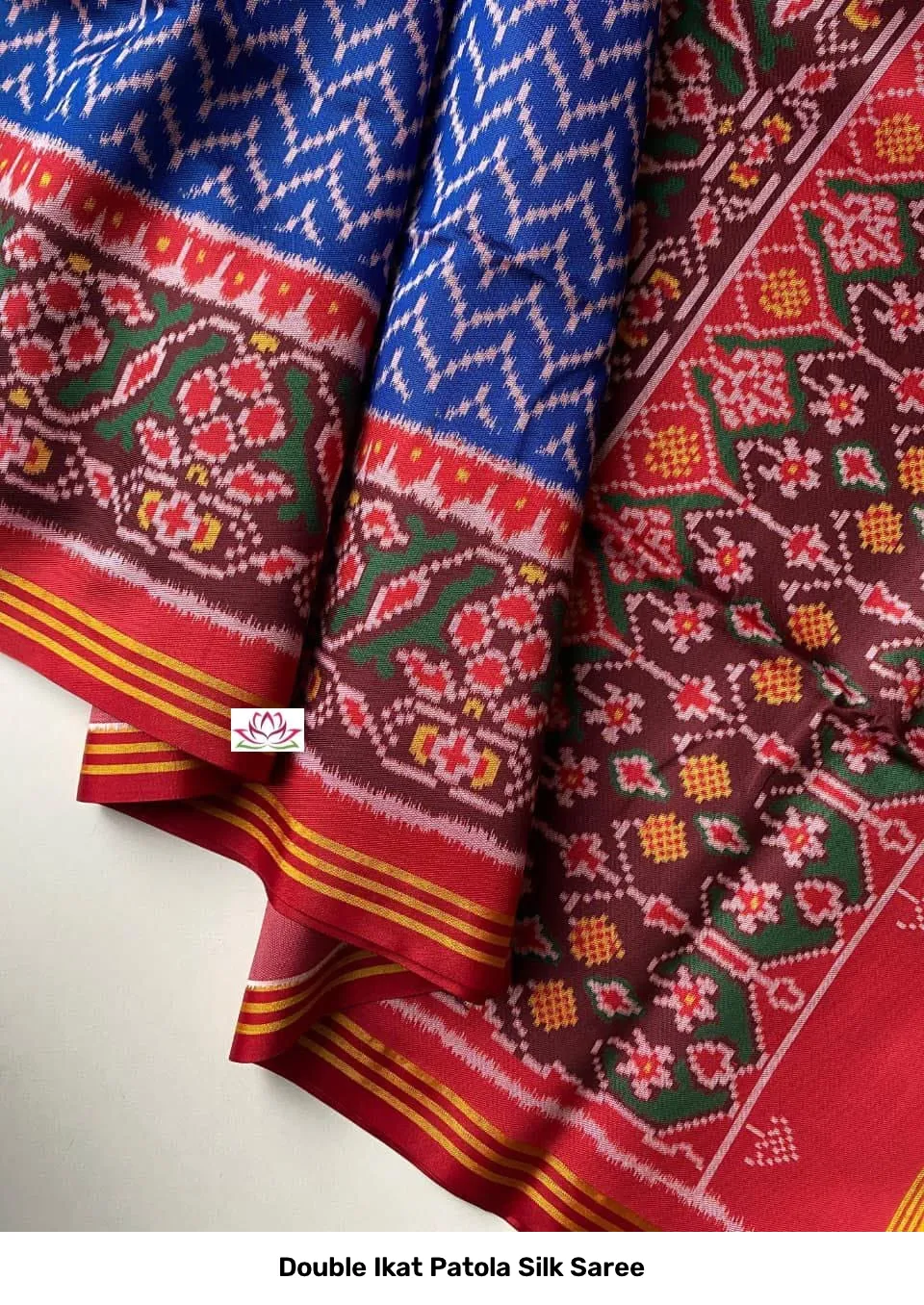 Double Ikat Patola Silk Saree 13