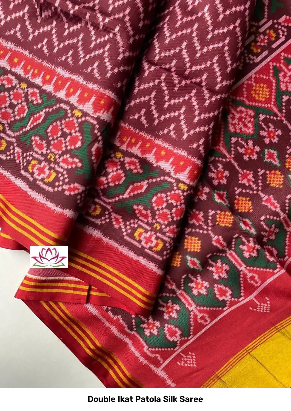 Double Ikat Patola Silk Saree 15