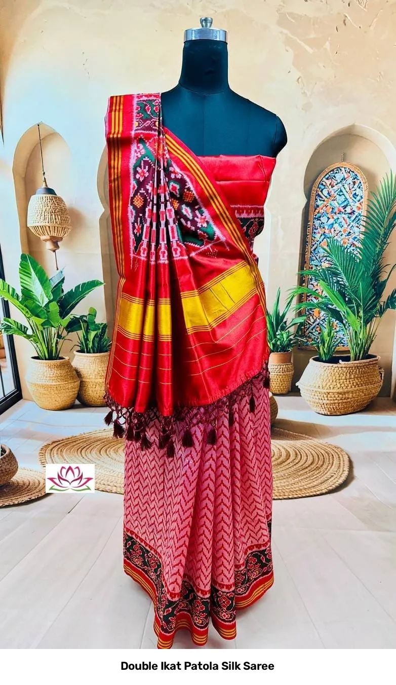 Double Ikat Patola Silk Saree 4