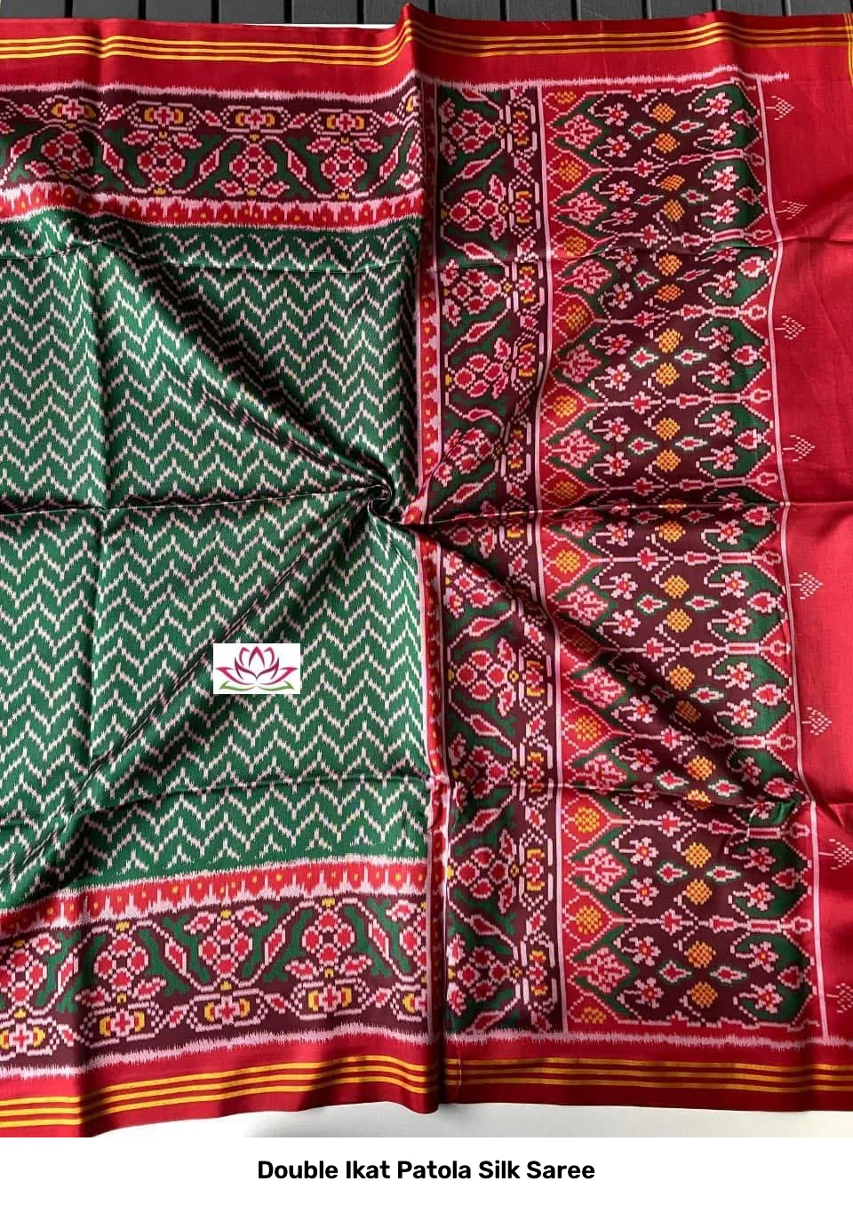 Double Ikat Patola Silk Saree 8