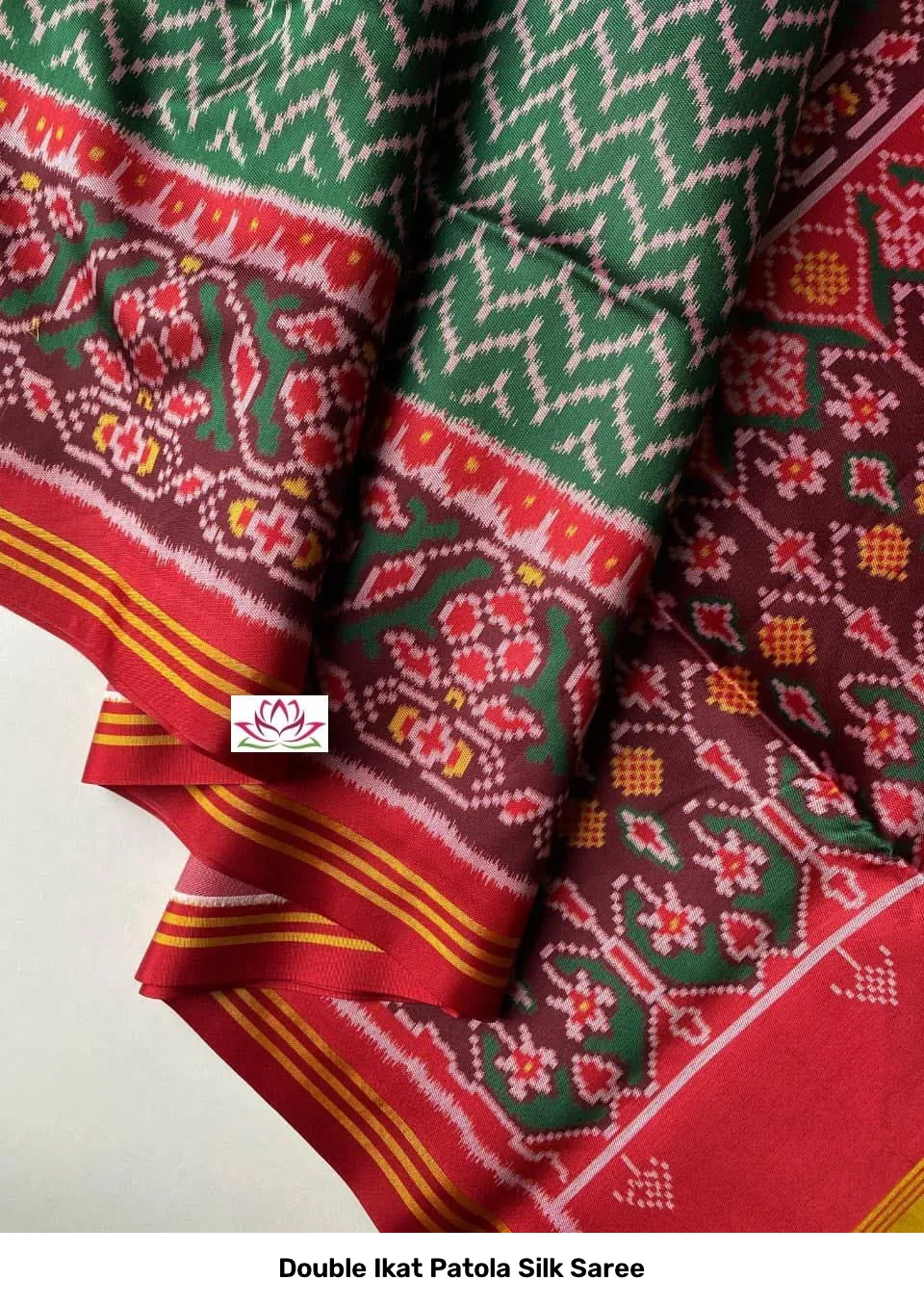Double Ikat Patola Silk Saree 9