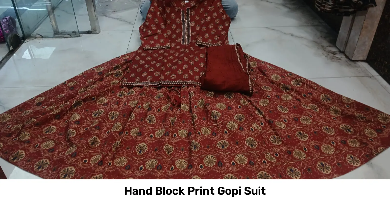 Hand Block Print Gopi Suit 12
