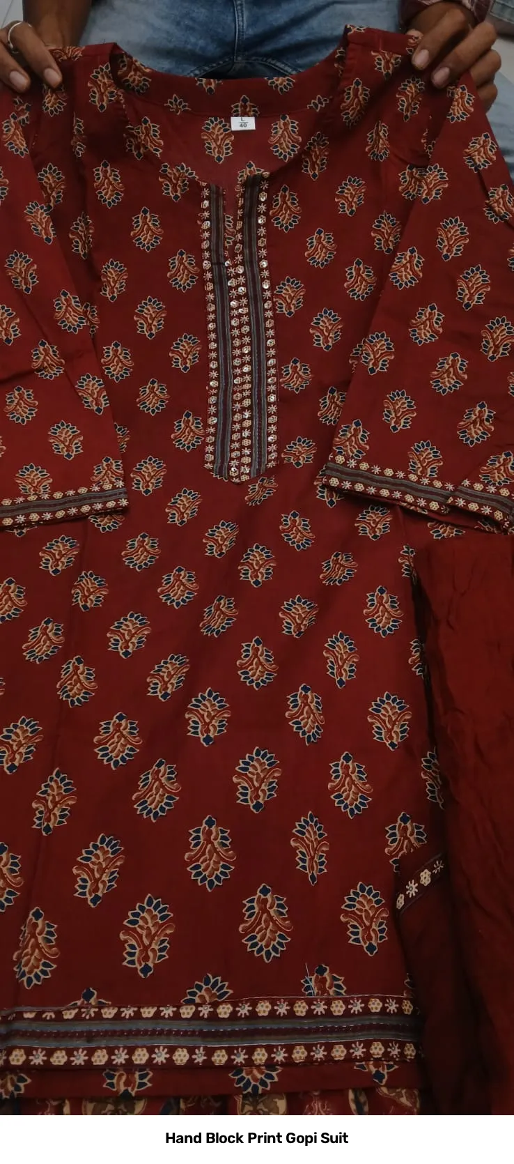 Hand Block Print Gopi Suit 14