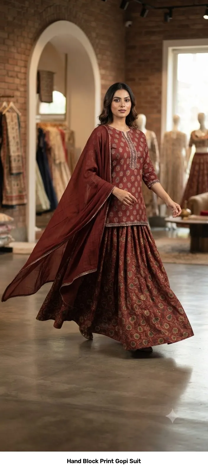 Hand Block Print Gopi Suit 24