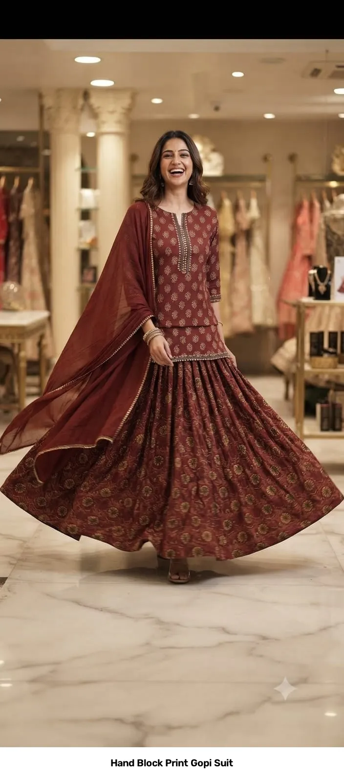 Hand Block Print Gopi Suit 6