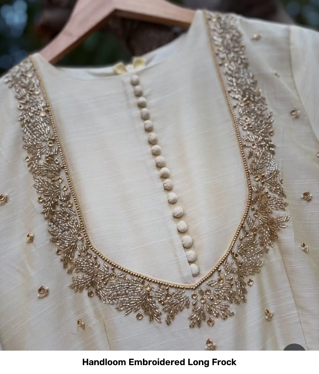 Handloom Embroidered Long Frock 2