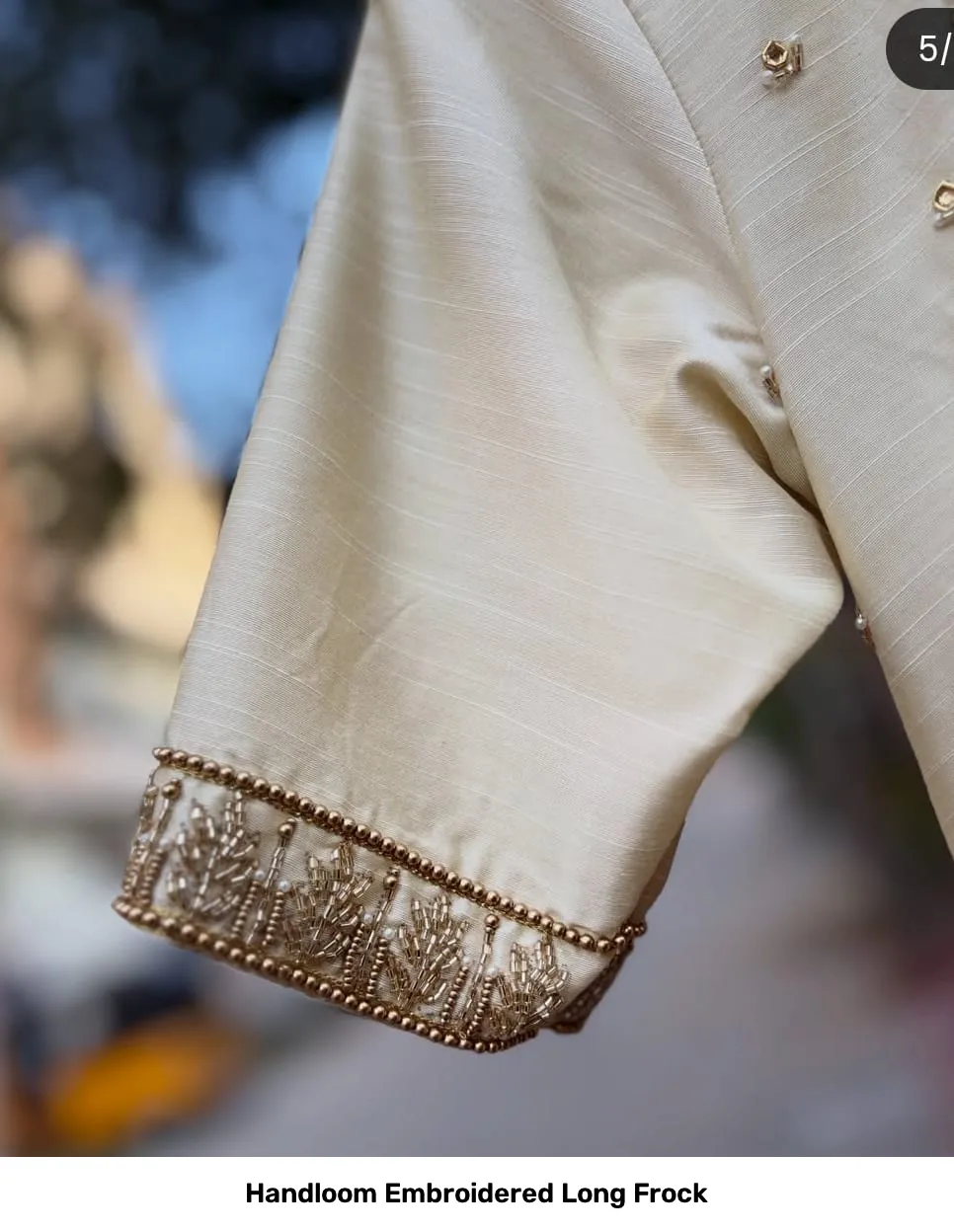 Handloom Embroidered Long Frock 6