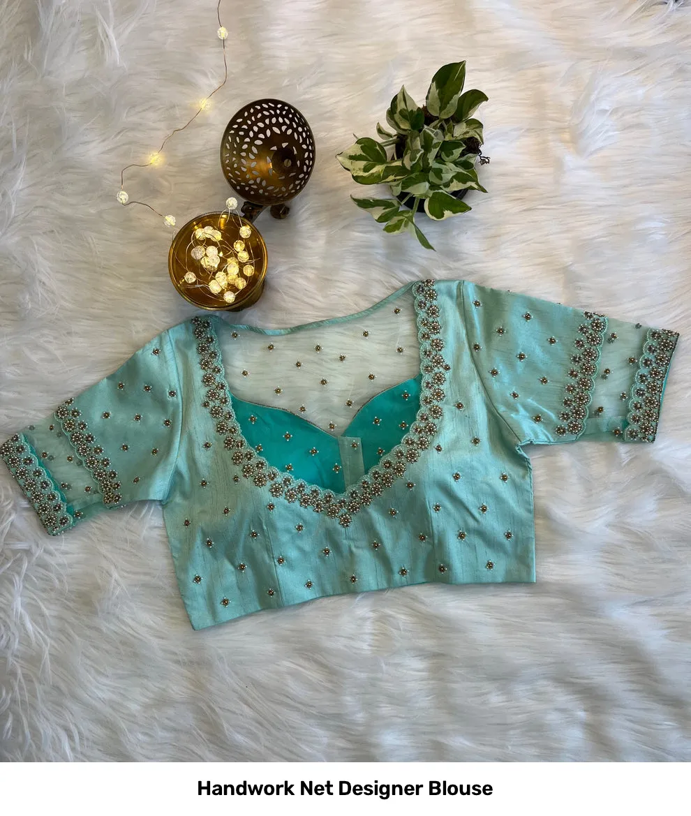 Handwork Net Designer Blouse 2