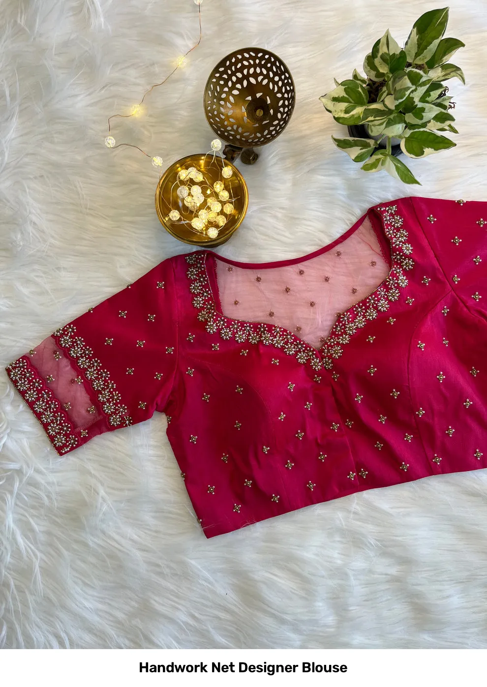 Handwork Net Designer Blouse 4