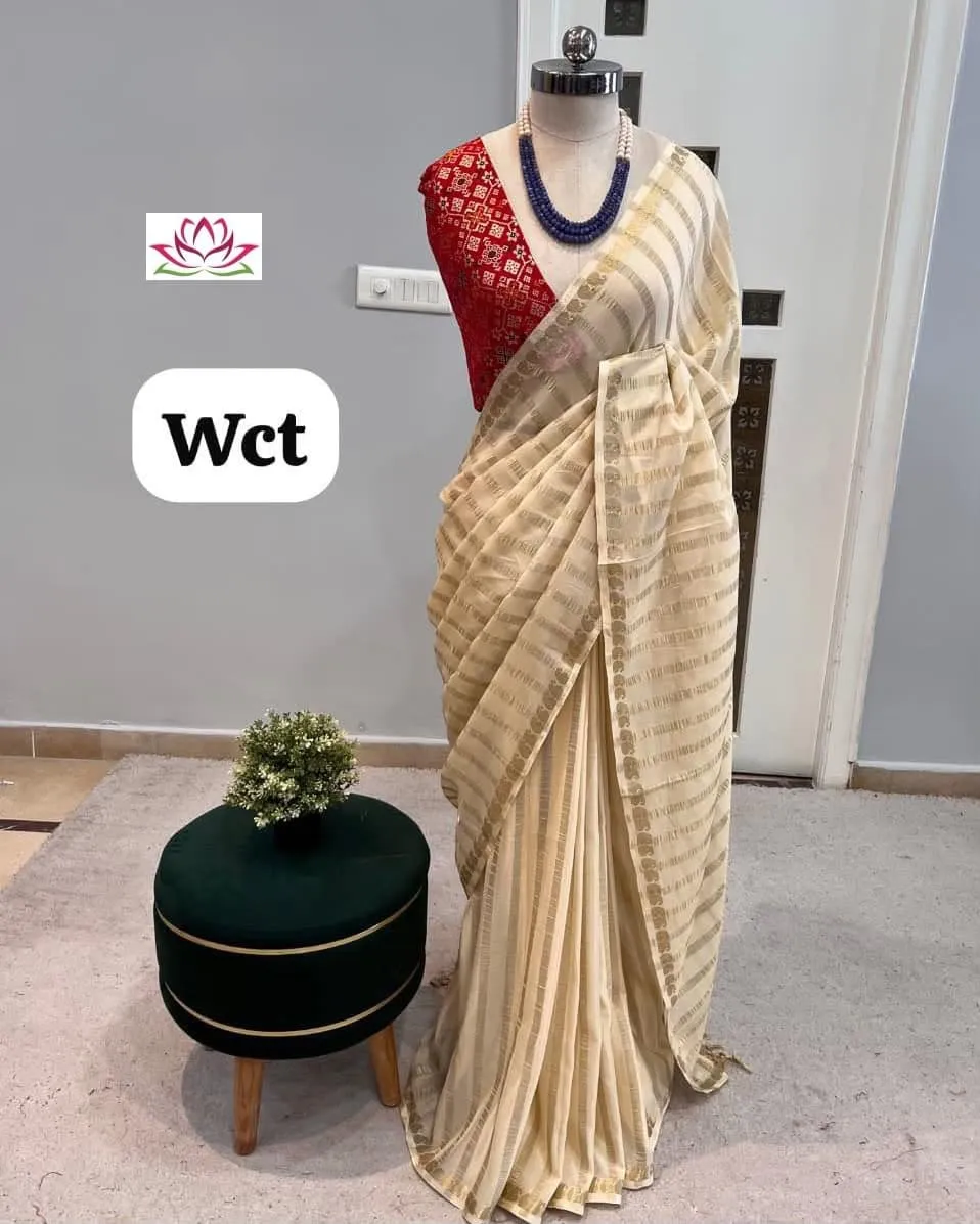 Malai Silk Striped Saree