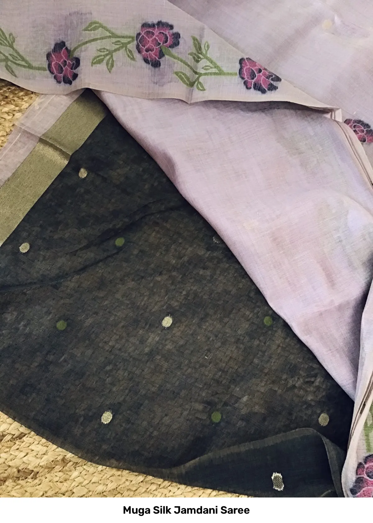 Muga Silk Jamdani Saree 2