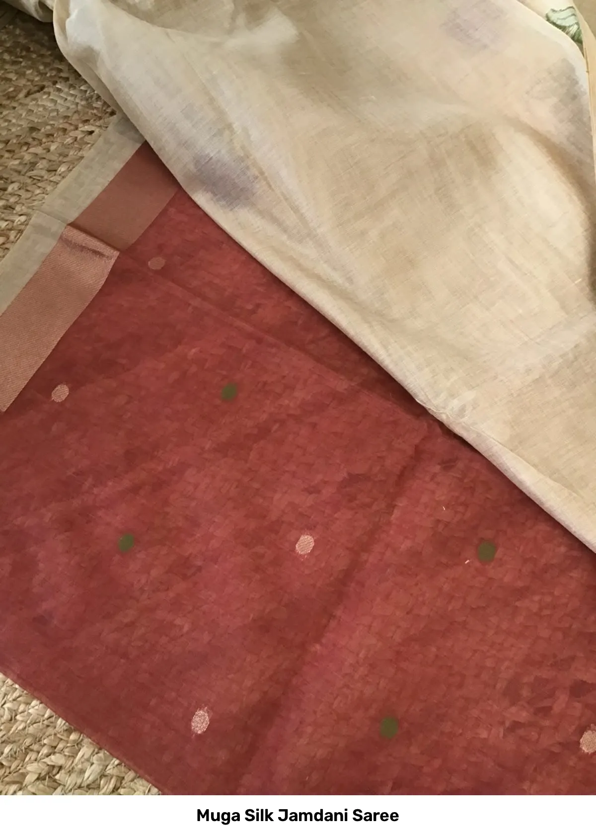 Muga Silk Jamdani Saree 4