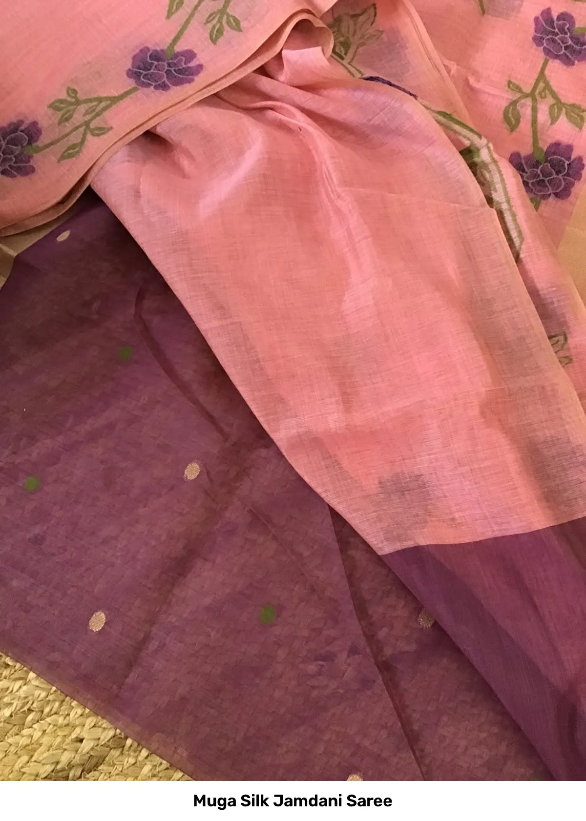 Muga Silk Jamdani Saree 9