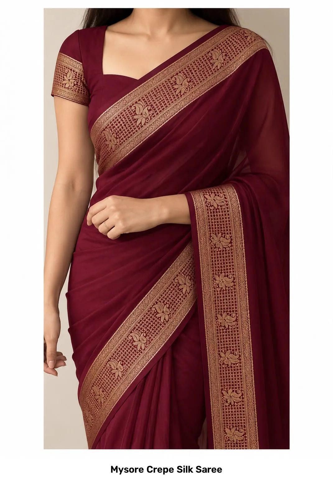Mysore Crepe Silk Saree 2