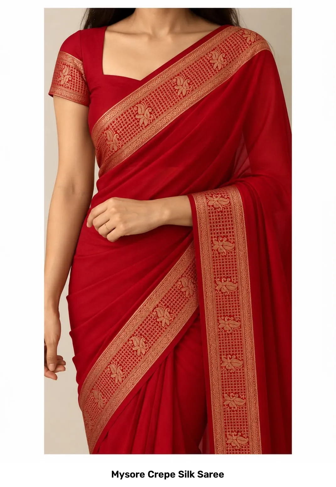 Mysore Crepe Silk Saree 5
