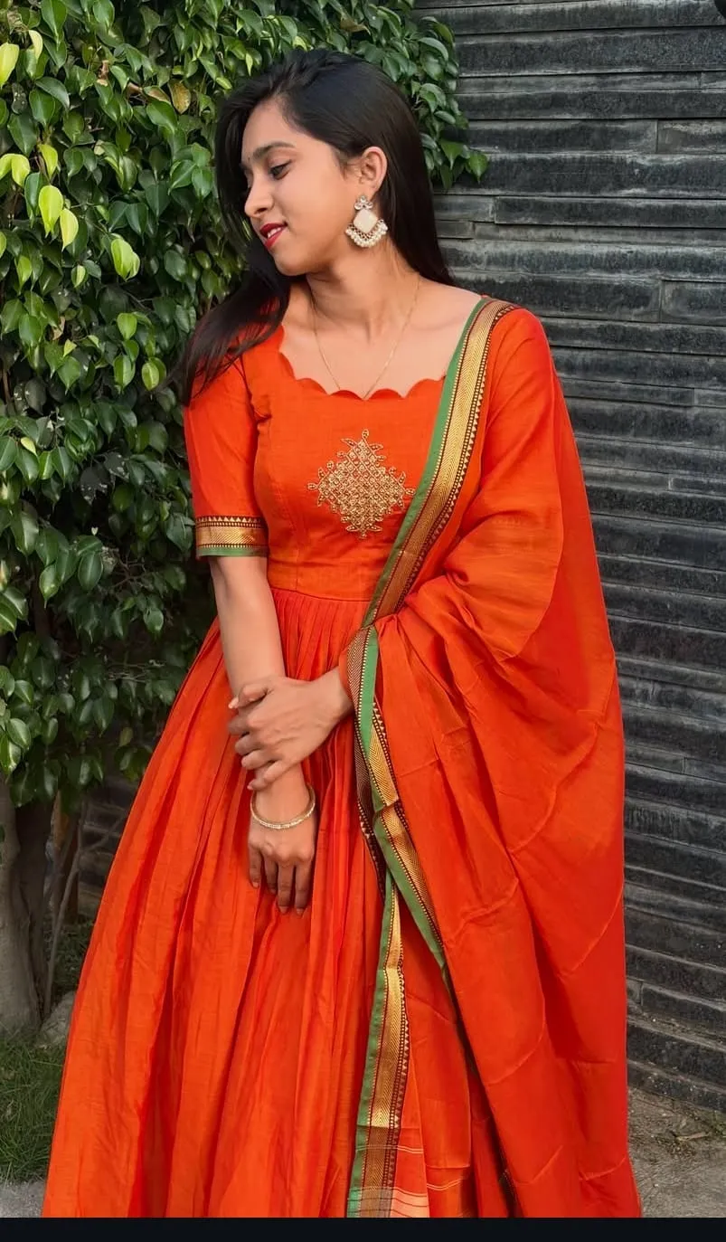 Narayanpet Handloom Long Frock