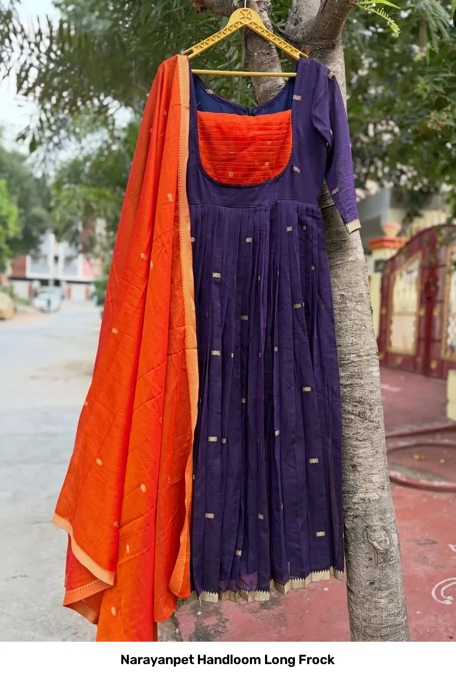 Narayanpet Handloom Long Frock 2