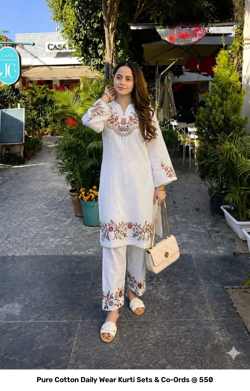 Pure Cotton Daily Wear Kurti Sets & Co-Ords @ ₹550 12