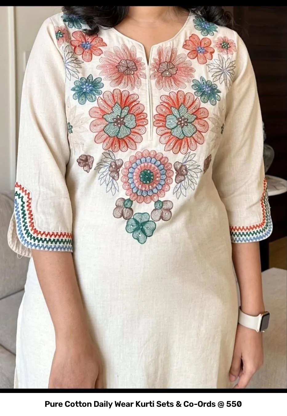 Pure Cotton Daily Wear Kurti Sets & Co-Ords @ ₹550 13