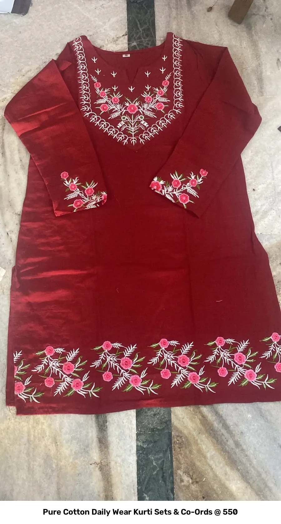 Pure Cotton Daily Wear Kurti Sets & Co-Ords @ ₹550 20