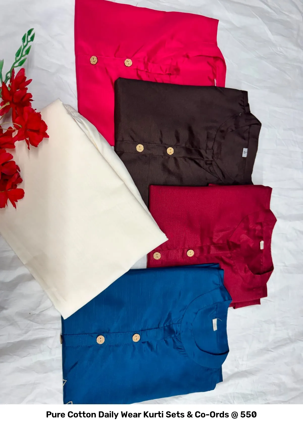 Pure Cotton Daily Wear Kurti Sets & Co-Ords @ ₹550 23
