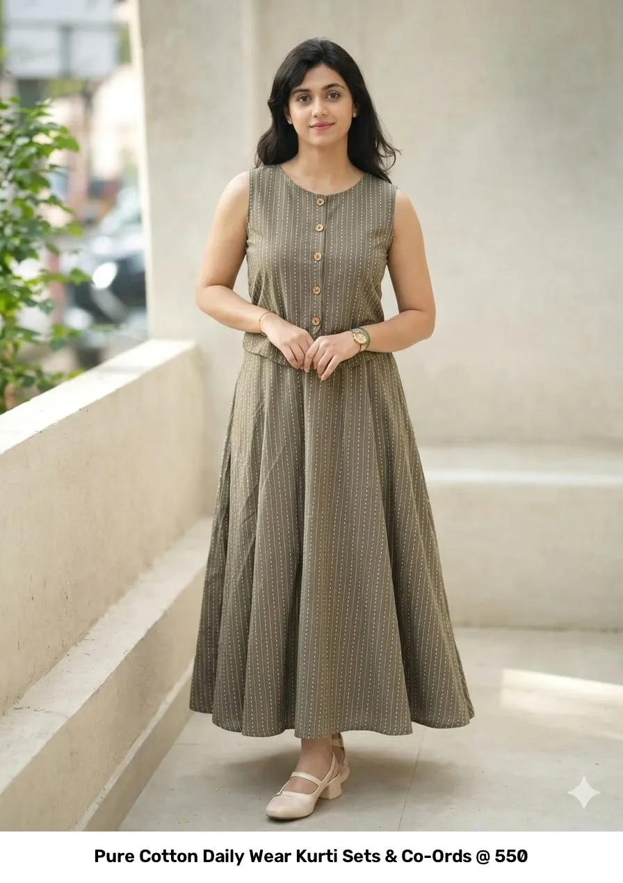Pure Cotton Daily Wear Kurti Sets & Co-Ords @ ₹550 27