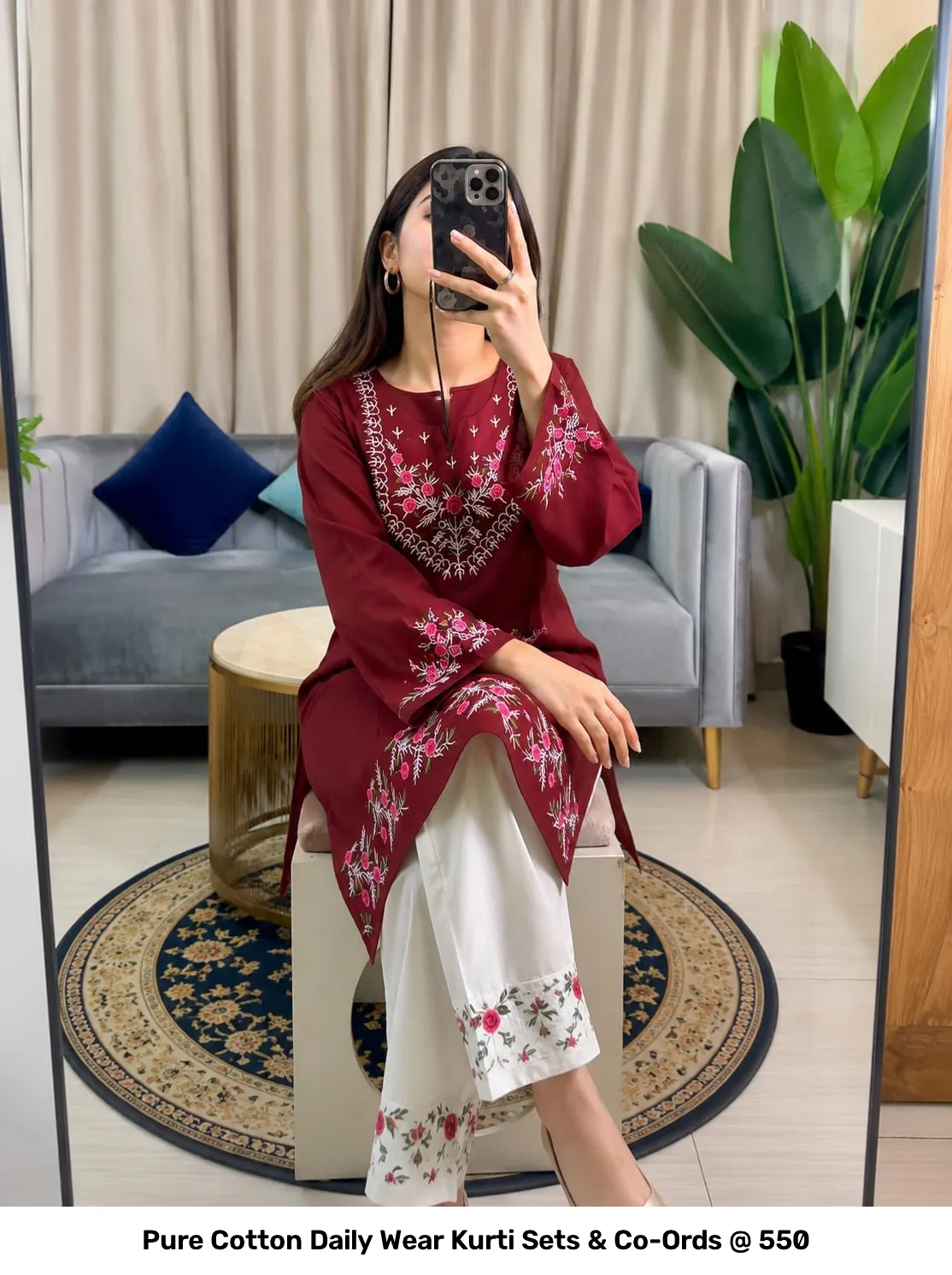 Pure Cotton Daily Wear Kurti Sets & Co-Ords @ ₹550 35