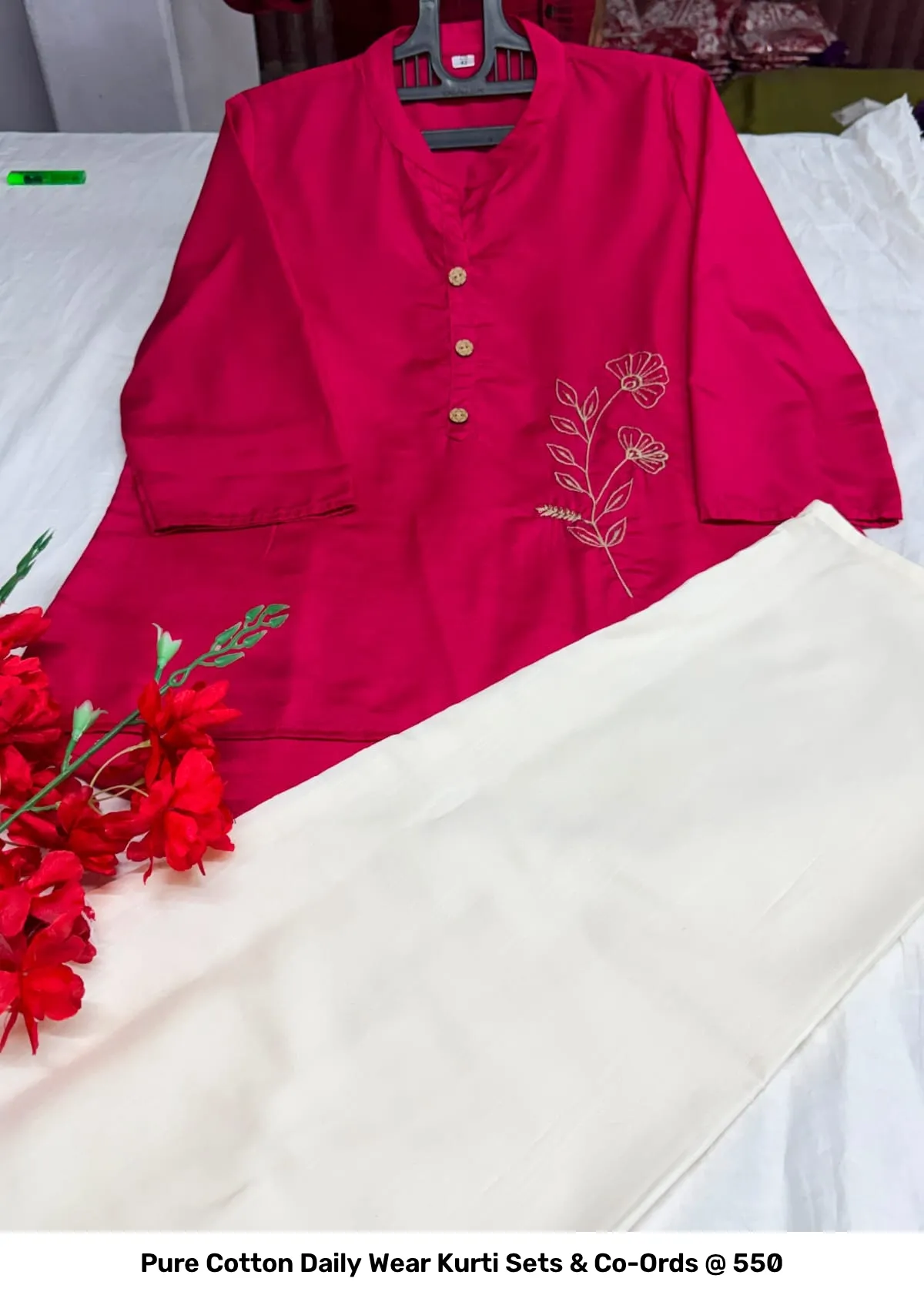 Pure Cotton Daily Wear Kurti Sets & Co-Ords @ ₹550 36