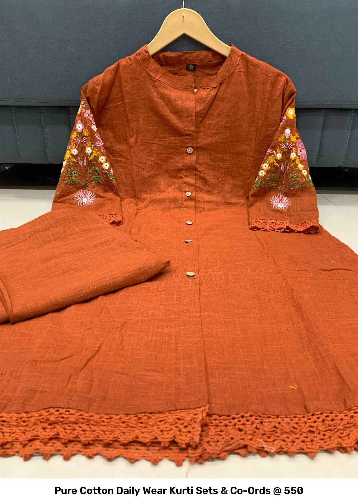 Pure Cotton Daily Wear Kurti Sets & Co-Ords @ ₹550 55