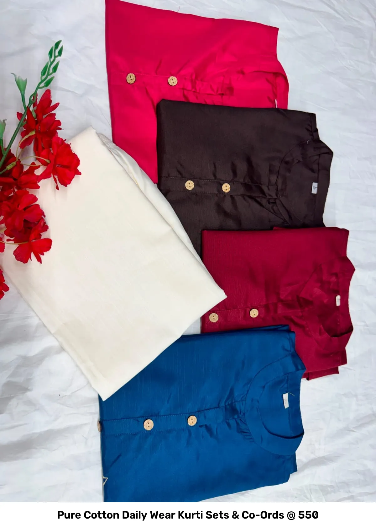 Pure Cotton Daily Wear Kurti Sets & Co-Ords @ ₹550 9