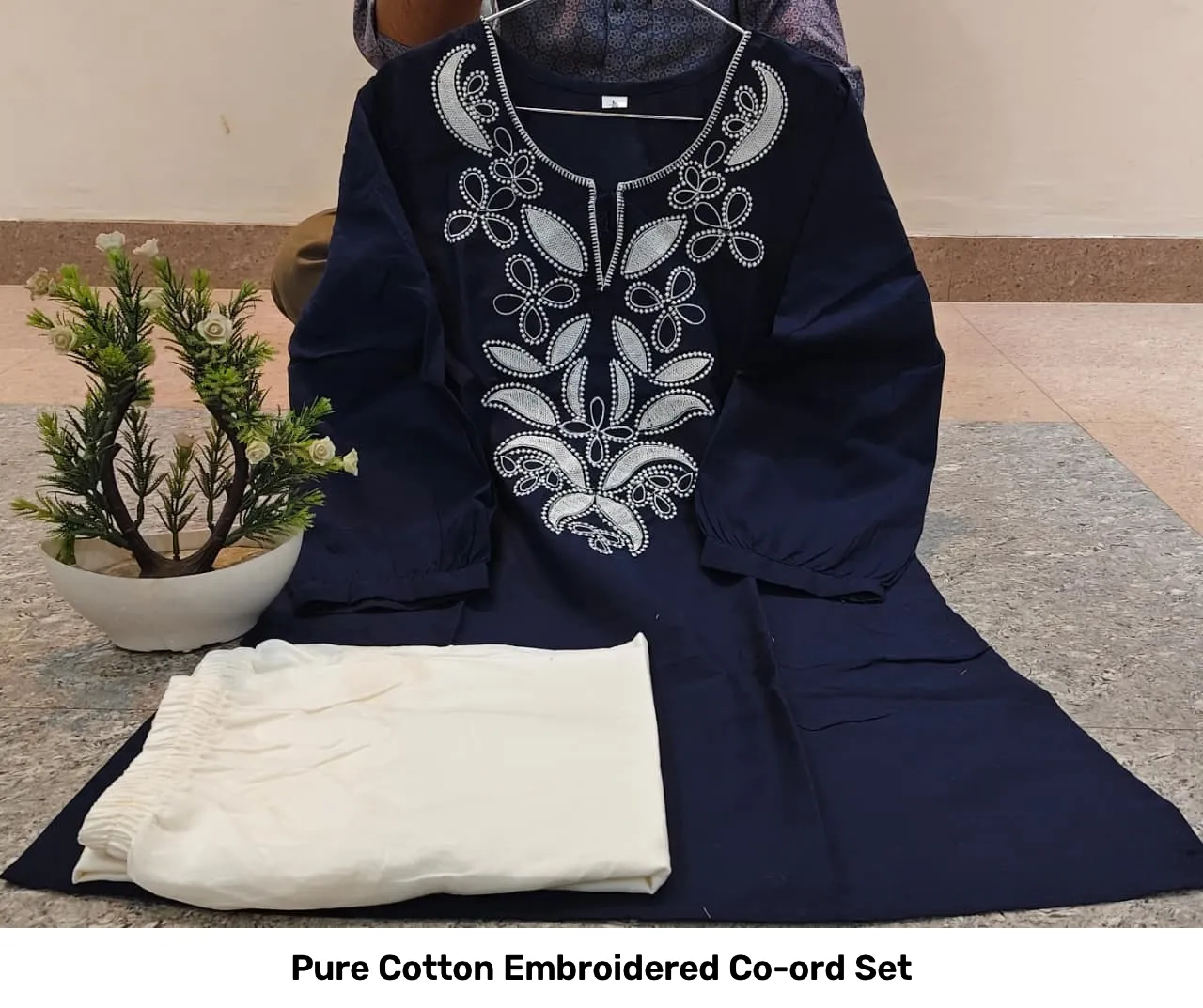 Pure Cotton Embroidered Co-ord Set 2