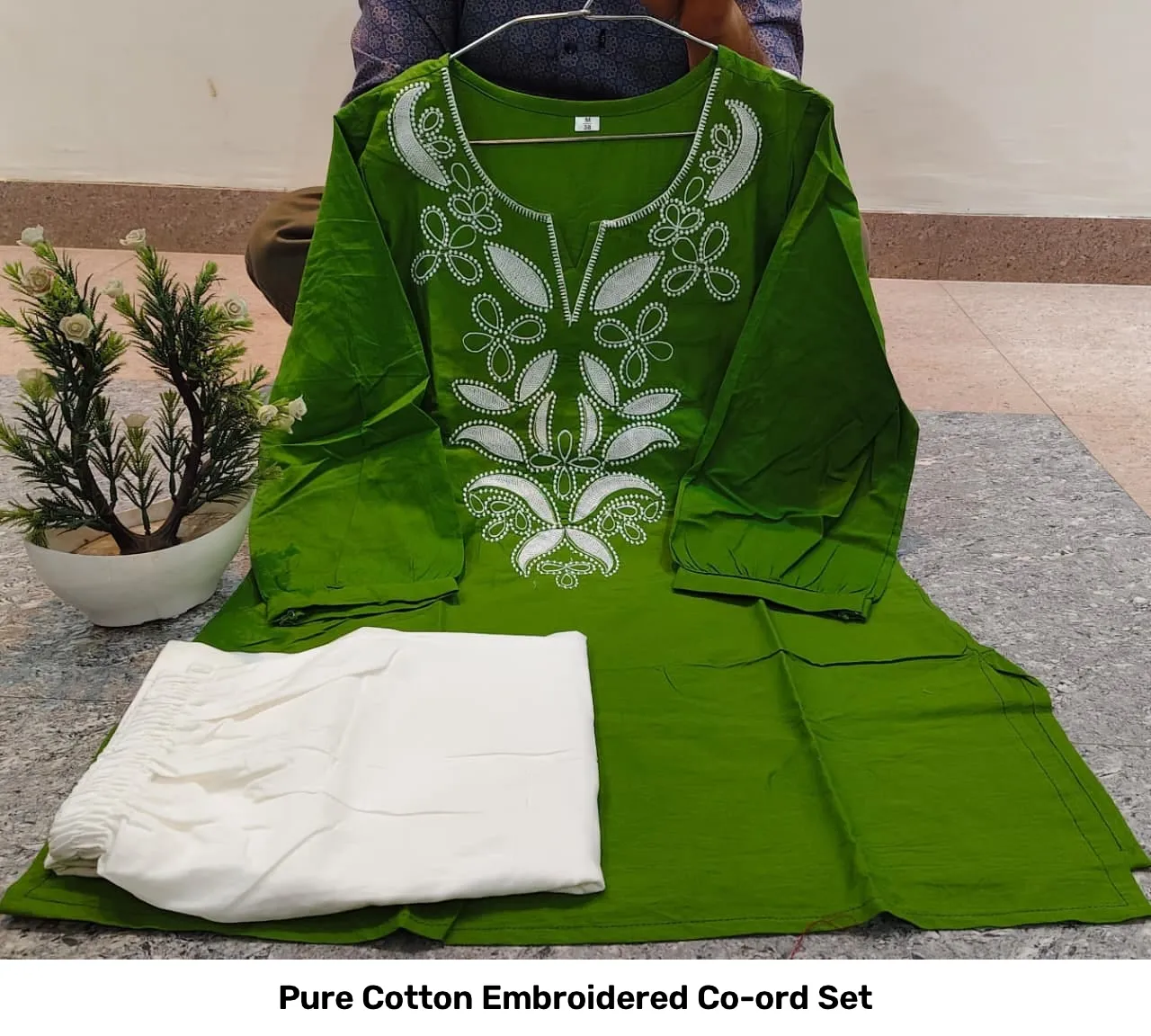 Pure Cotton Embroidered Co-ord Set 8